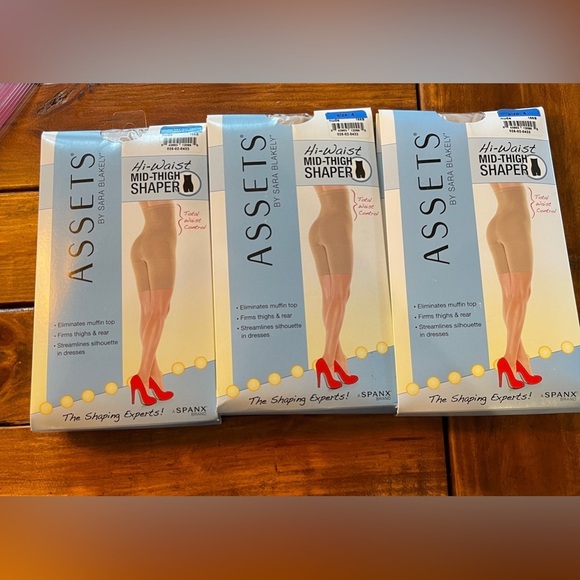 CUSTOM LISTING 2- Size 3‎ NWT Assets by Spanx Hi-Waist Mid-Thigh Shaper Nude - Picture 6 of 6